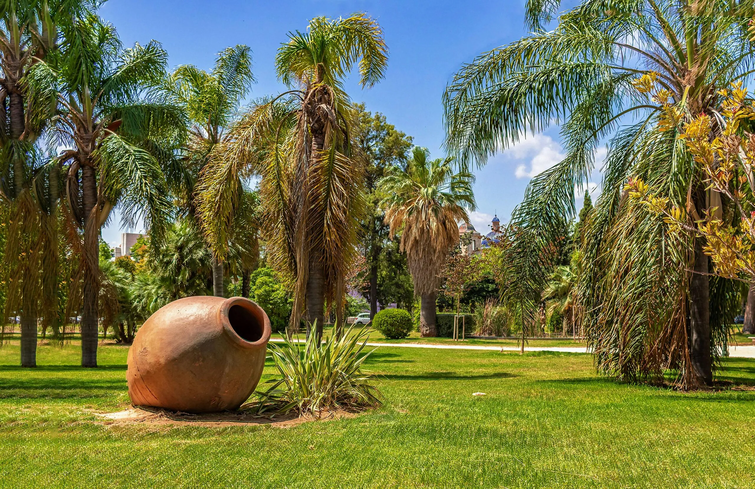 Zonas verdes y paseos del Jardín del Turia