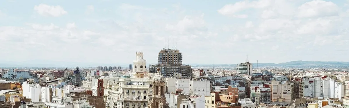 Vista de los edificios del centro de Valencia