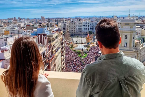 Ninot de una falla valenciana, uno de los elementos de la fiesta
