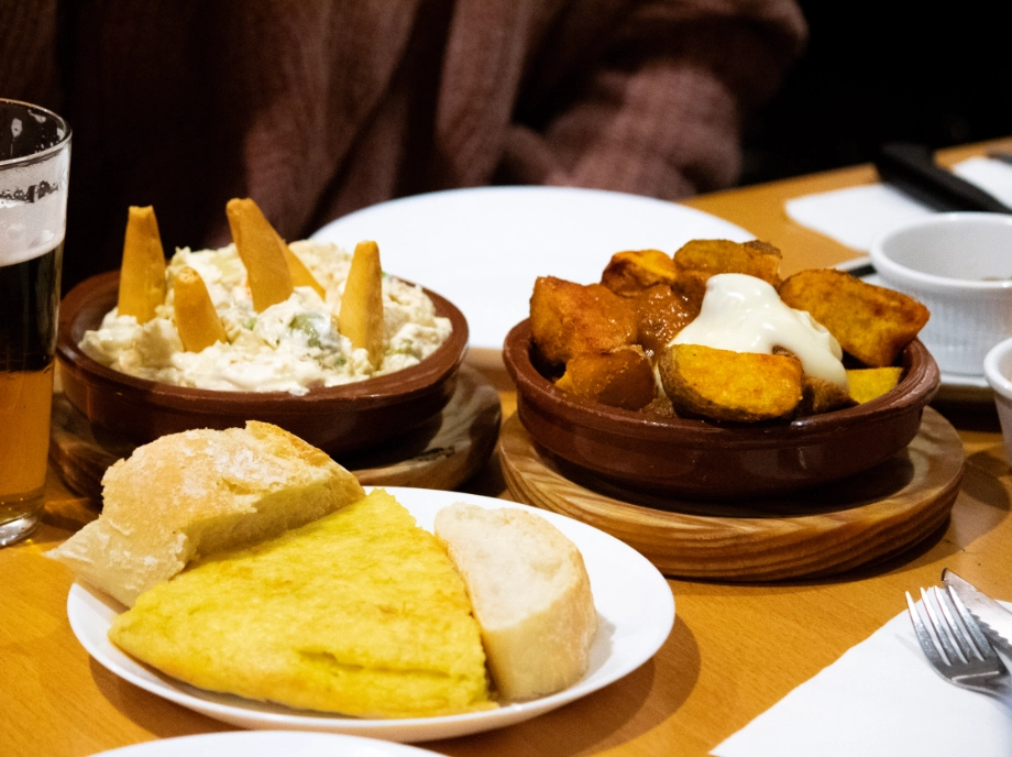 Tapas durante el tour