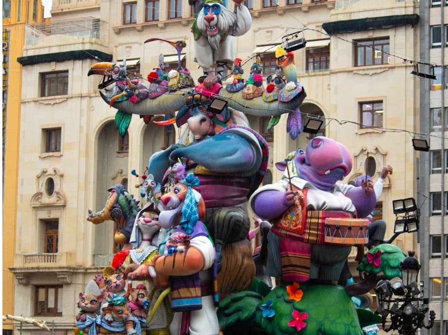 Ninots de una falla de Valencia