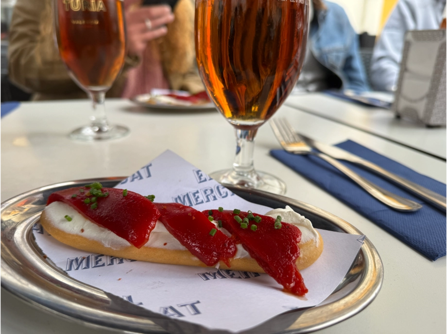 Tapa y Vermut durante el tour